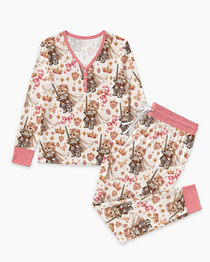 Kitty Knight Bamboo Women Pajama Set