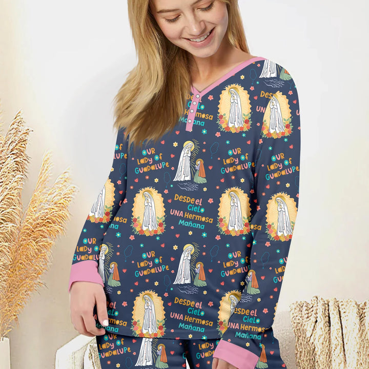 Maria Our Lady Of Guadalupe Women Pajama Set