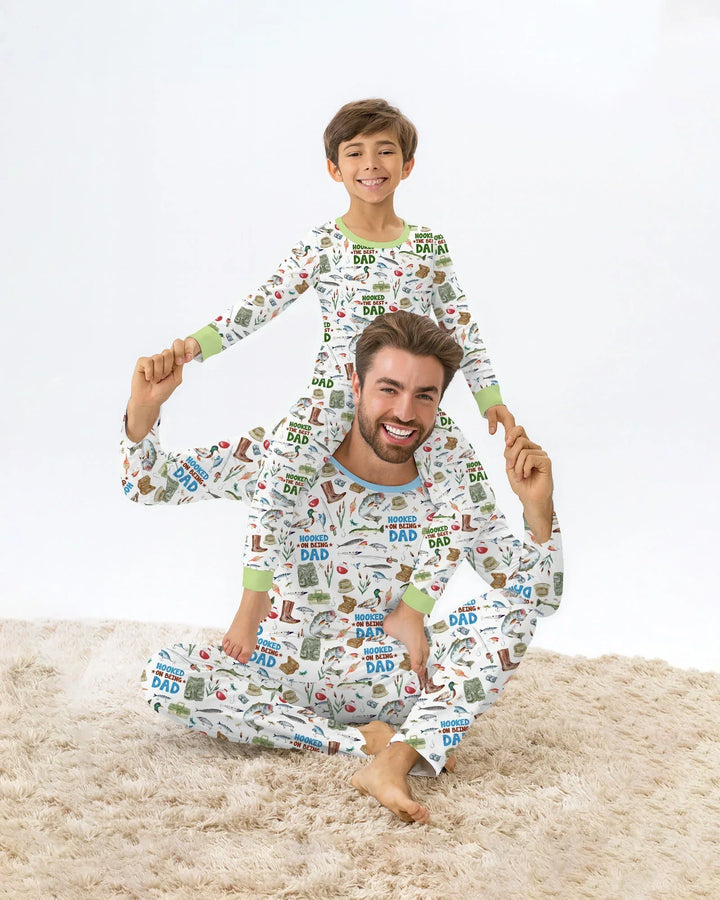 Hooked On Being Dad Daddy & Me Matching Bamboo Men's Pajama Set