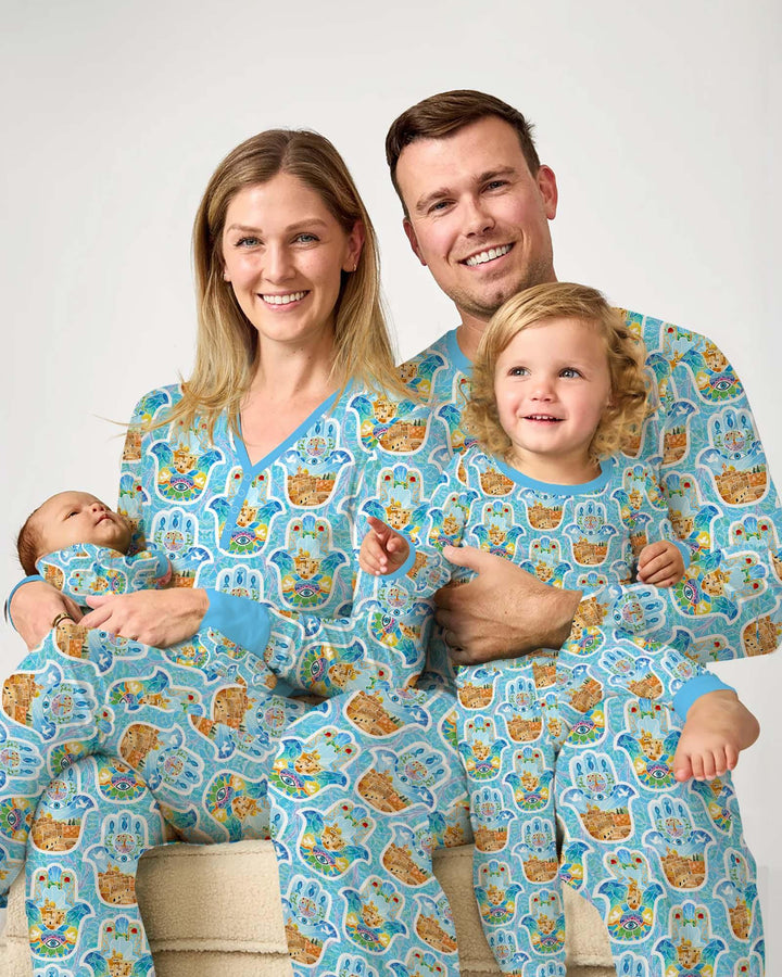 Plantilla de conjunto de pijama de mujer de bambú