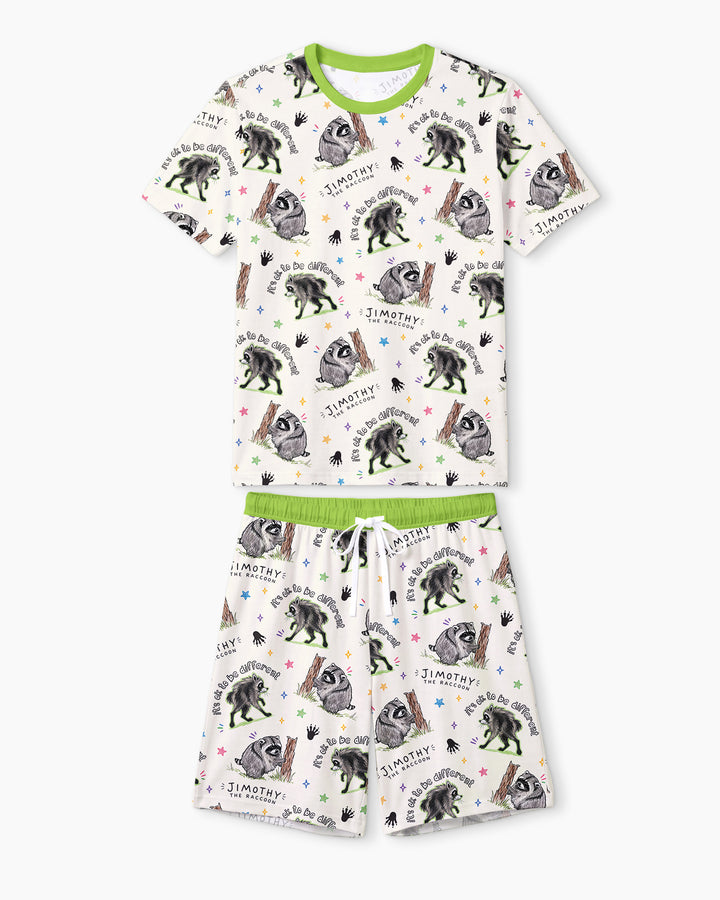It's Okay to be Jimothy Bamboo Men Short Sleeve Short Pajama Set