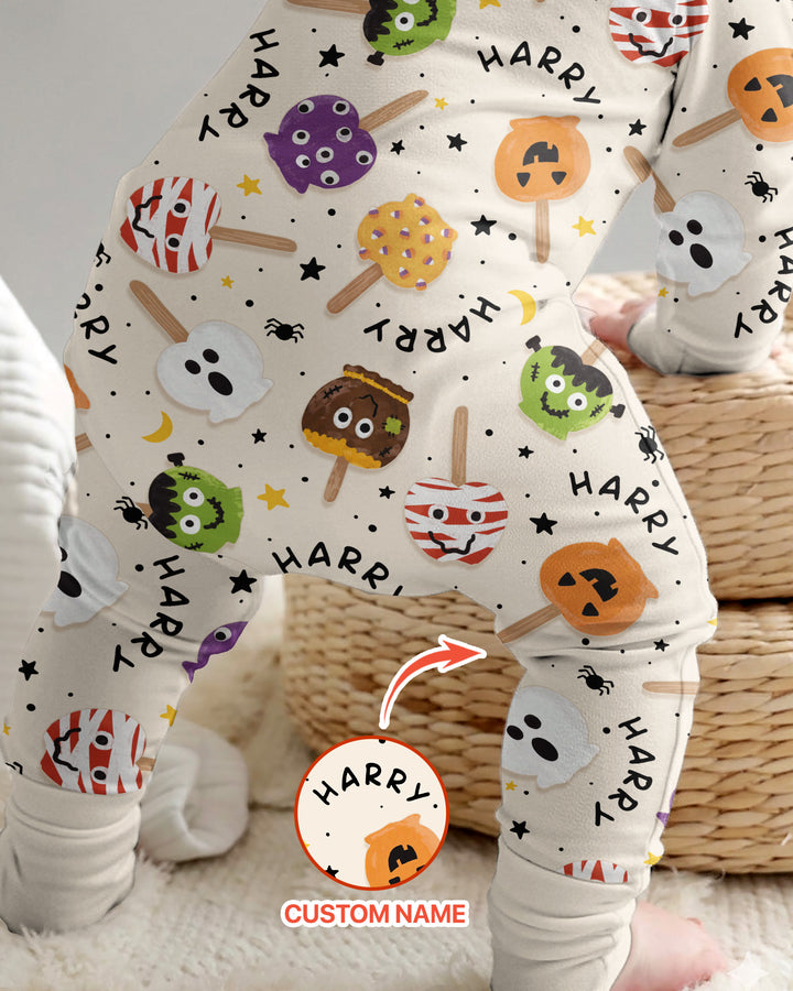 Custom Name Halloween Treats Bamboo Convertible Zippy