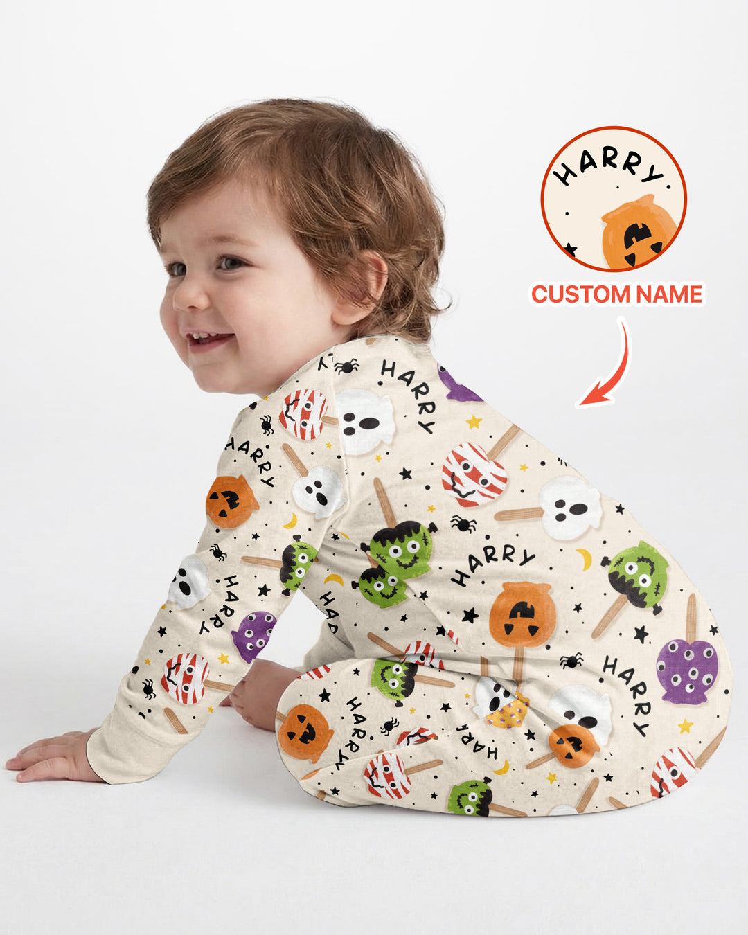 Custom Name Halloween Treats Bamboo Convertible Zippy