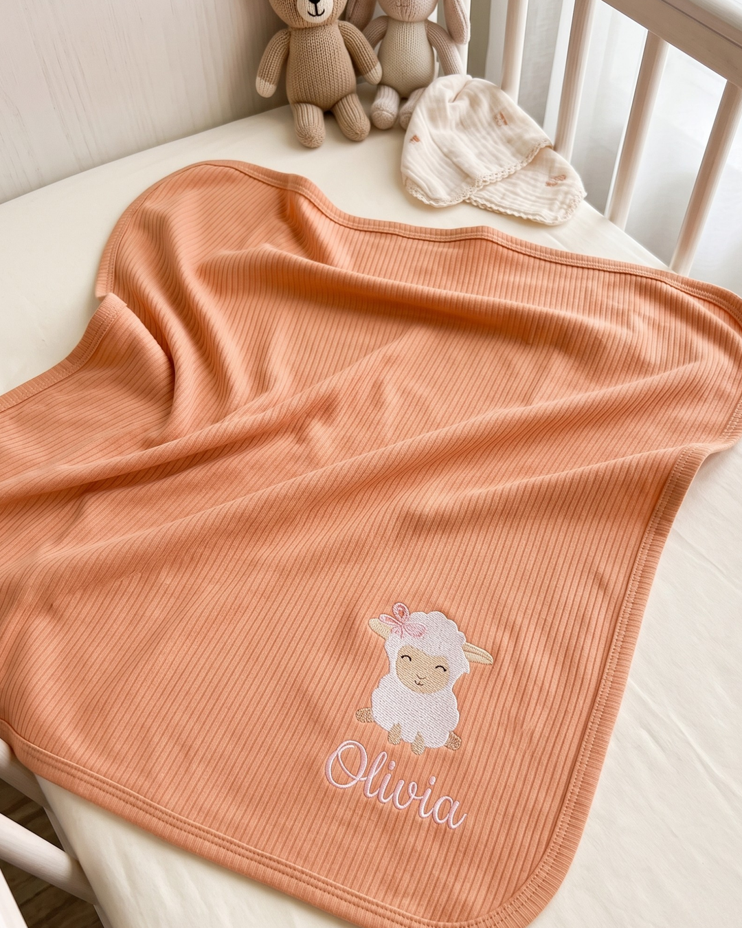 Gerippte Babykleidung mit individuellem Foto - Weich &amp; Skizzenhaft