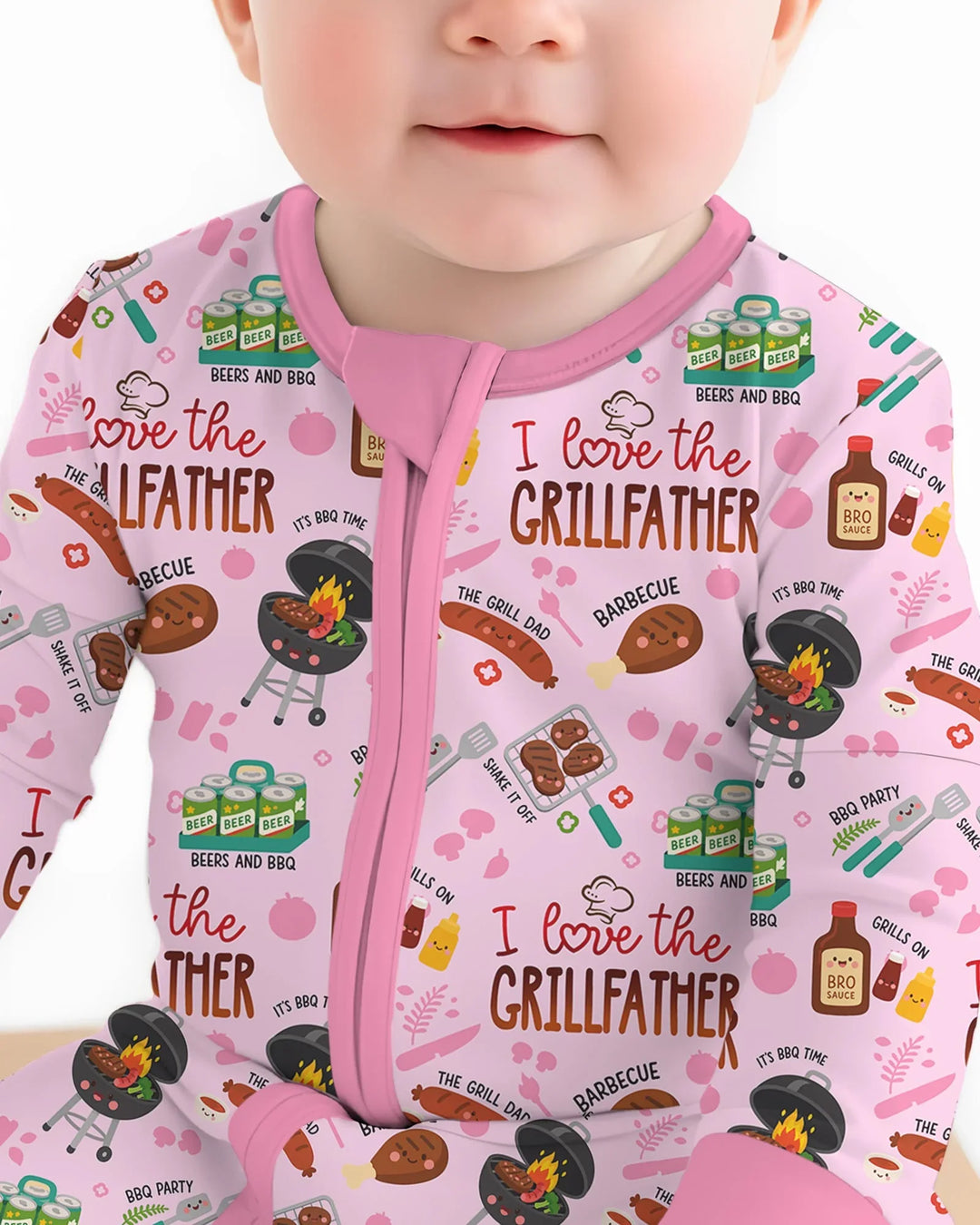 Gerippte Babykleidung mit individuellem Foto - Weich &amp; Skizzenhaft