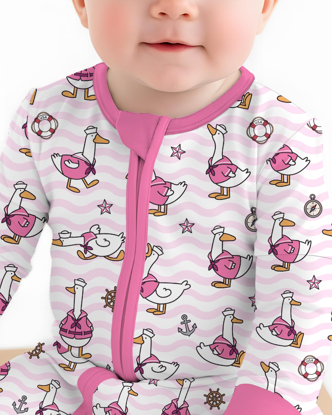 Silly Goose Sailor Bamboo Convertible Zippy