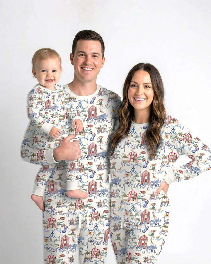 Vintage Lousiana Circus Toile Family Matching Bamboo Convertible Zippy