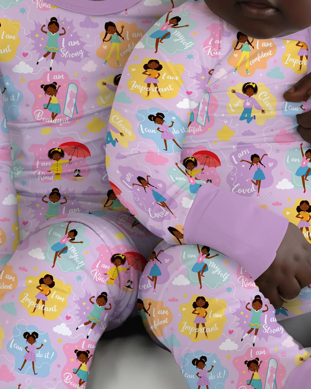 African American Girl I Am Loved Bamboo Convertible Zippy