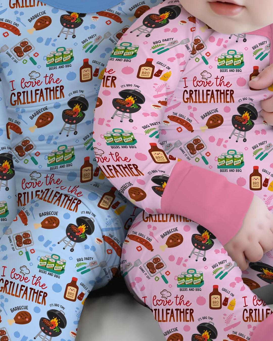 Gerippte Babykleidung mit individuellem Foto - Weich &amp; Skizzenhaft
