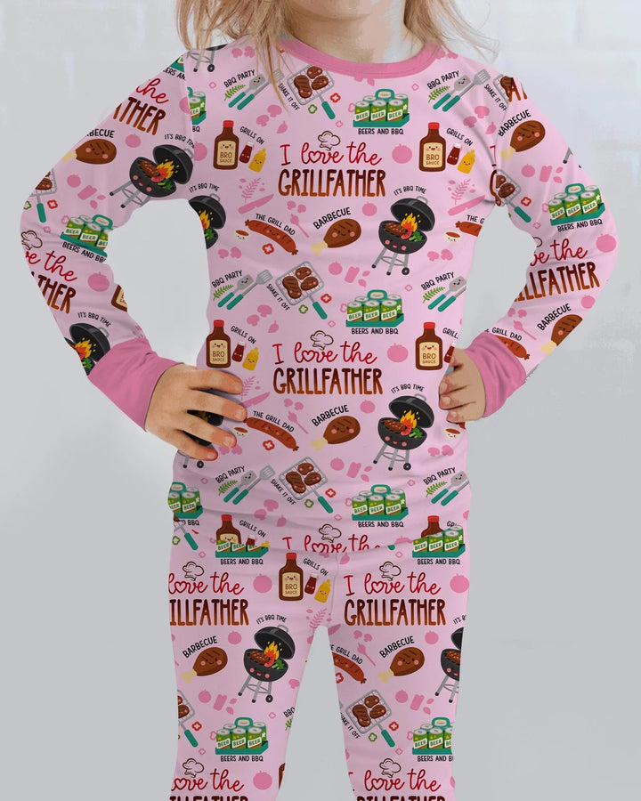 The Grill Father Family Matching Bamboo Two Piece Long Sleeve Pajama Set