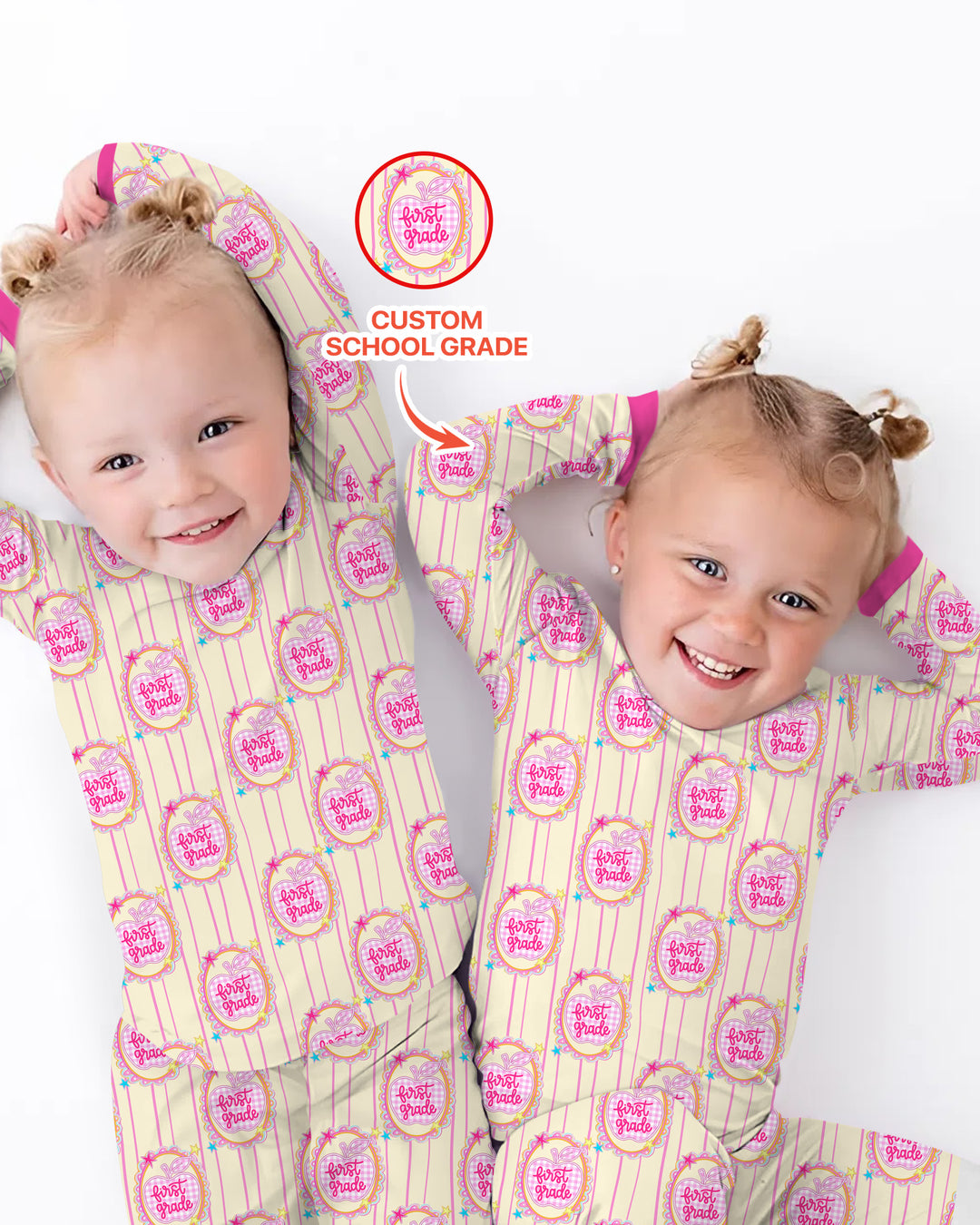 Conjunto de pijama de dos piezas de bambú con mangas largas, plantilla PERSONALIZADA