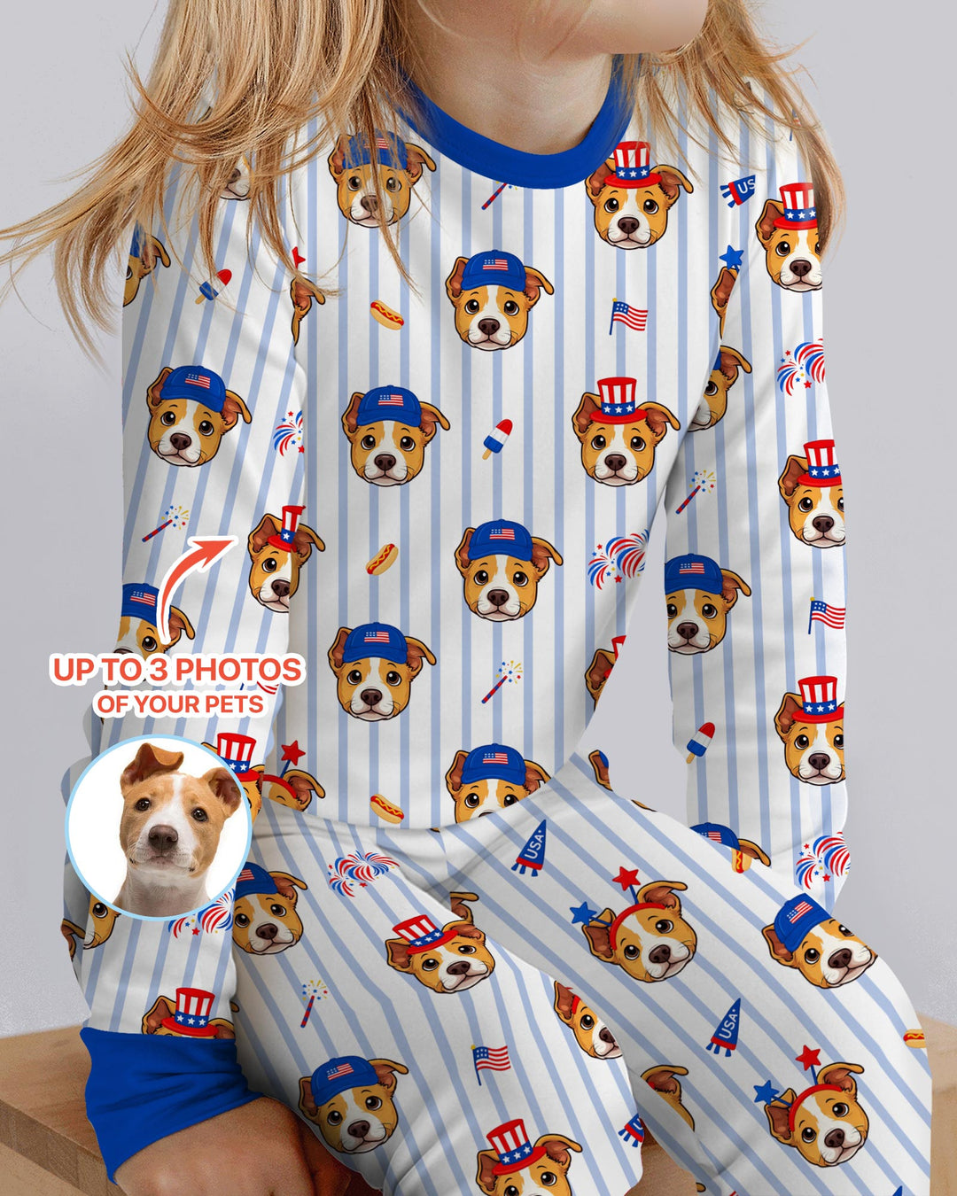 Conjunto de pijama de dos piezas de bambú con mangas largas, plantilla PERSONALIZADA