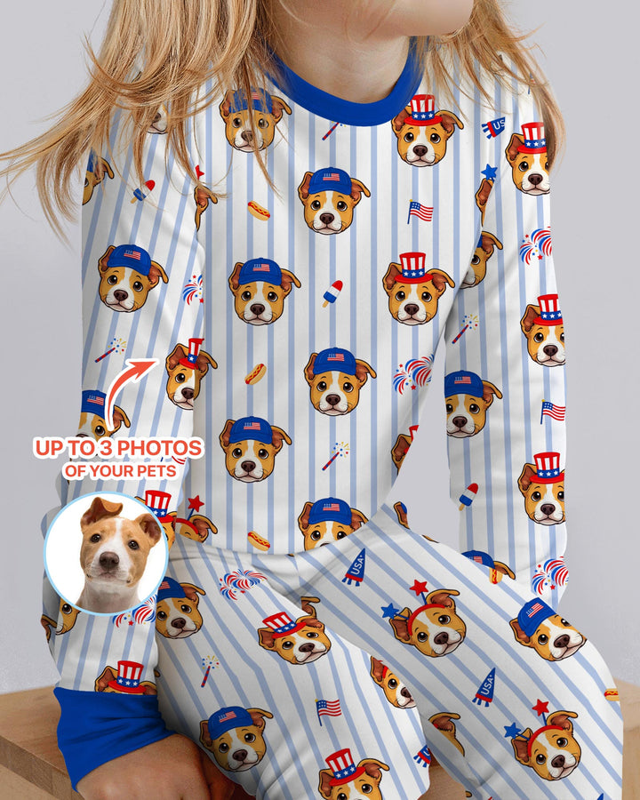 Conjunto de pijama de dos piezas de bambú con mangas largas, plantilla PERSONALIZADA