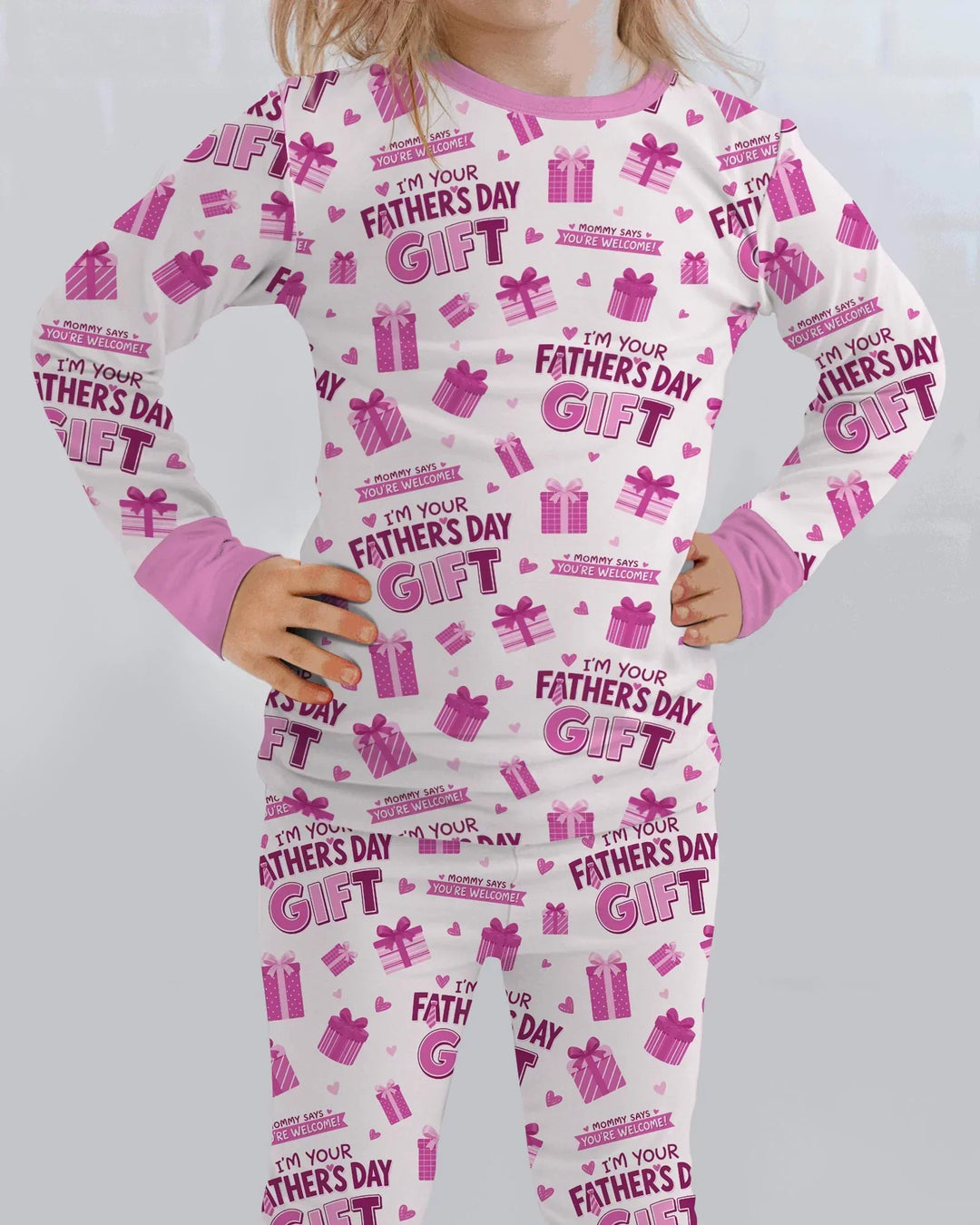 I'm Your Father's Day Gift Bamboo Two Piece Long Sleeve Pajama Set