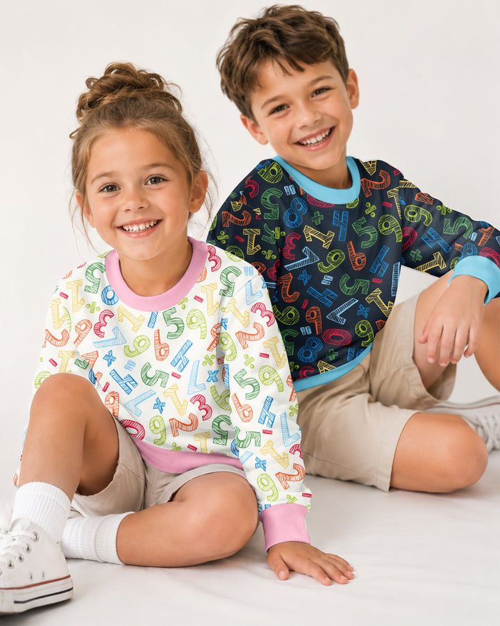Math Doodles Bamboo Crewneck Sweatshirt