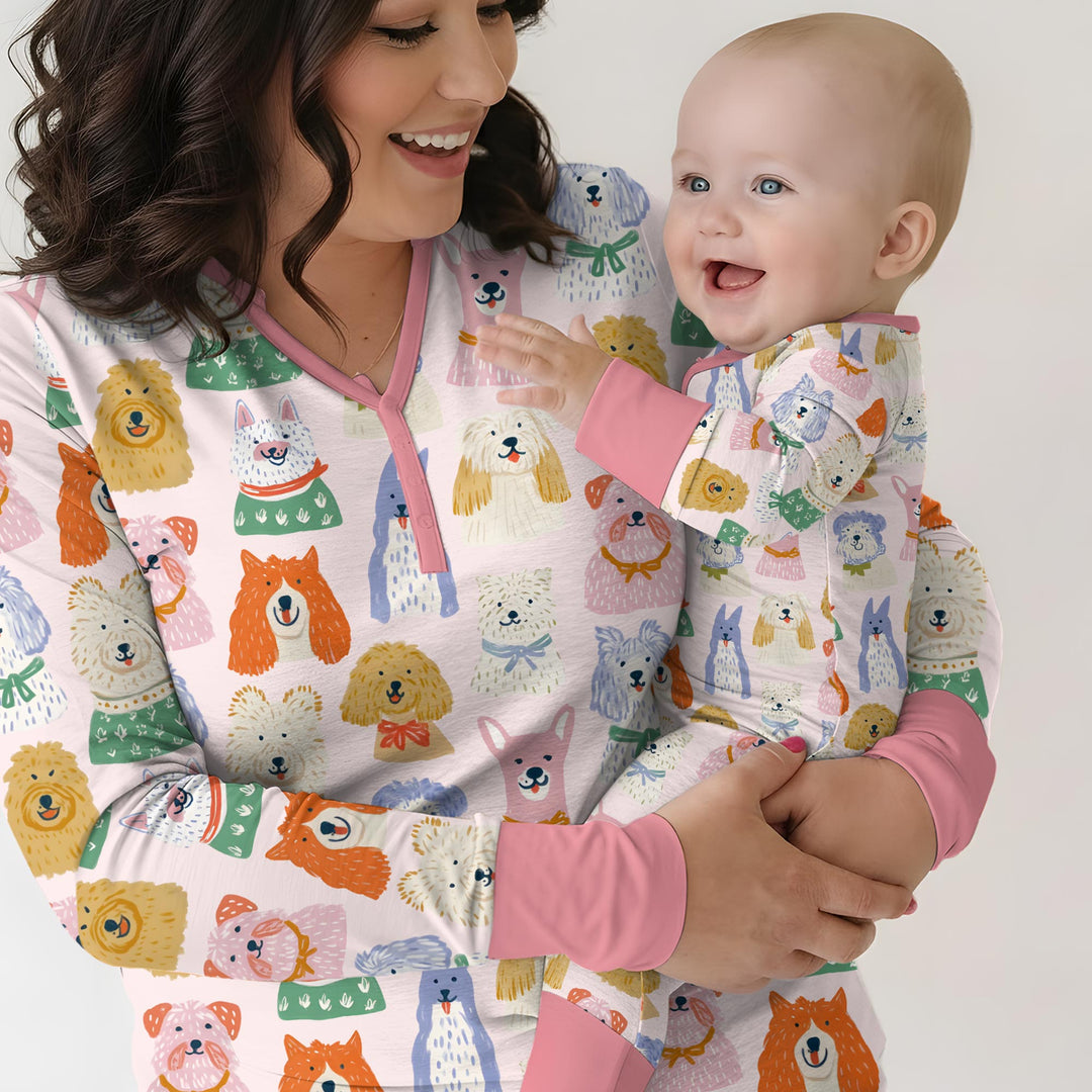 Puppy Portrait Bamboo Women Pajama Set
