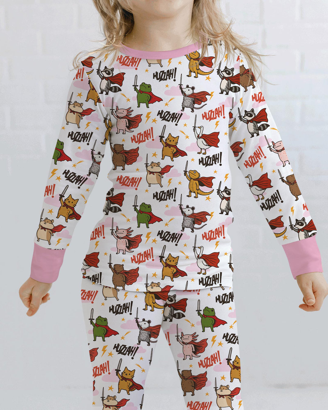 Huzzah! Huzzah! Bamboo Two Piece Long Sleeve Pajama Set