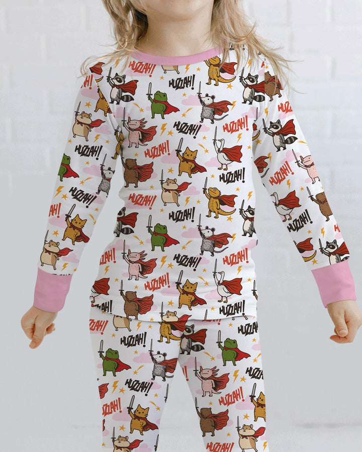 Huzzah! Huzzah! Bamboo Two Piece Long Sleeve Pajama Set