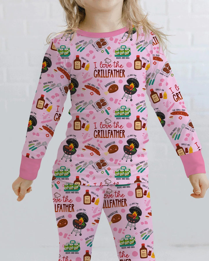 The Grill Father Family Matching Bamboo Two Piece Long Sleeve Pajama Set