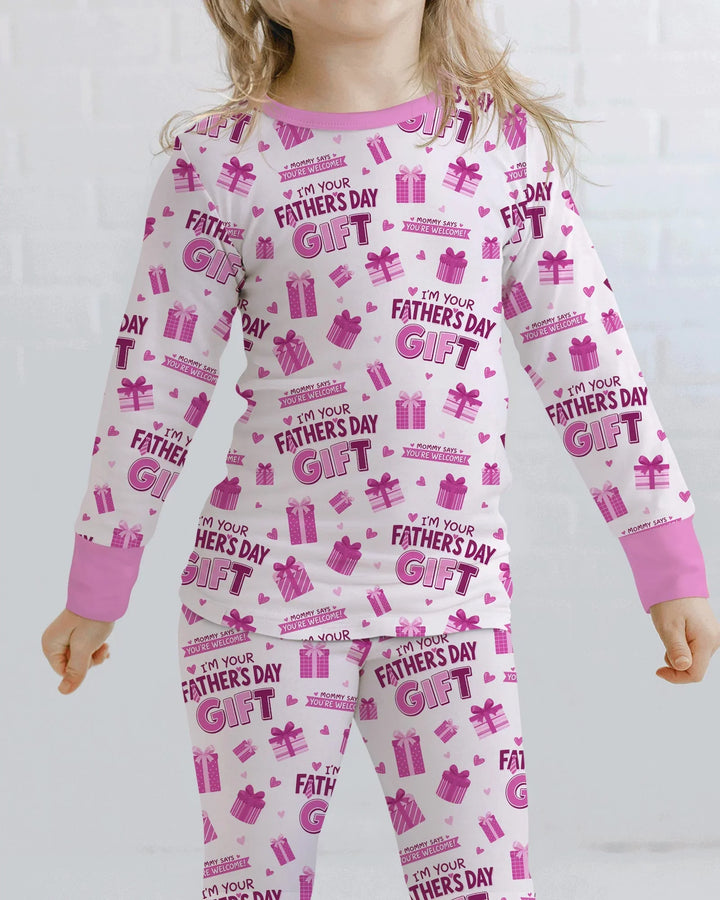 I'm Your Father's Day Gift Bamboo Two Piece Long Sleeve Pajama Set