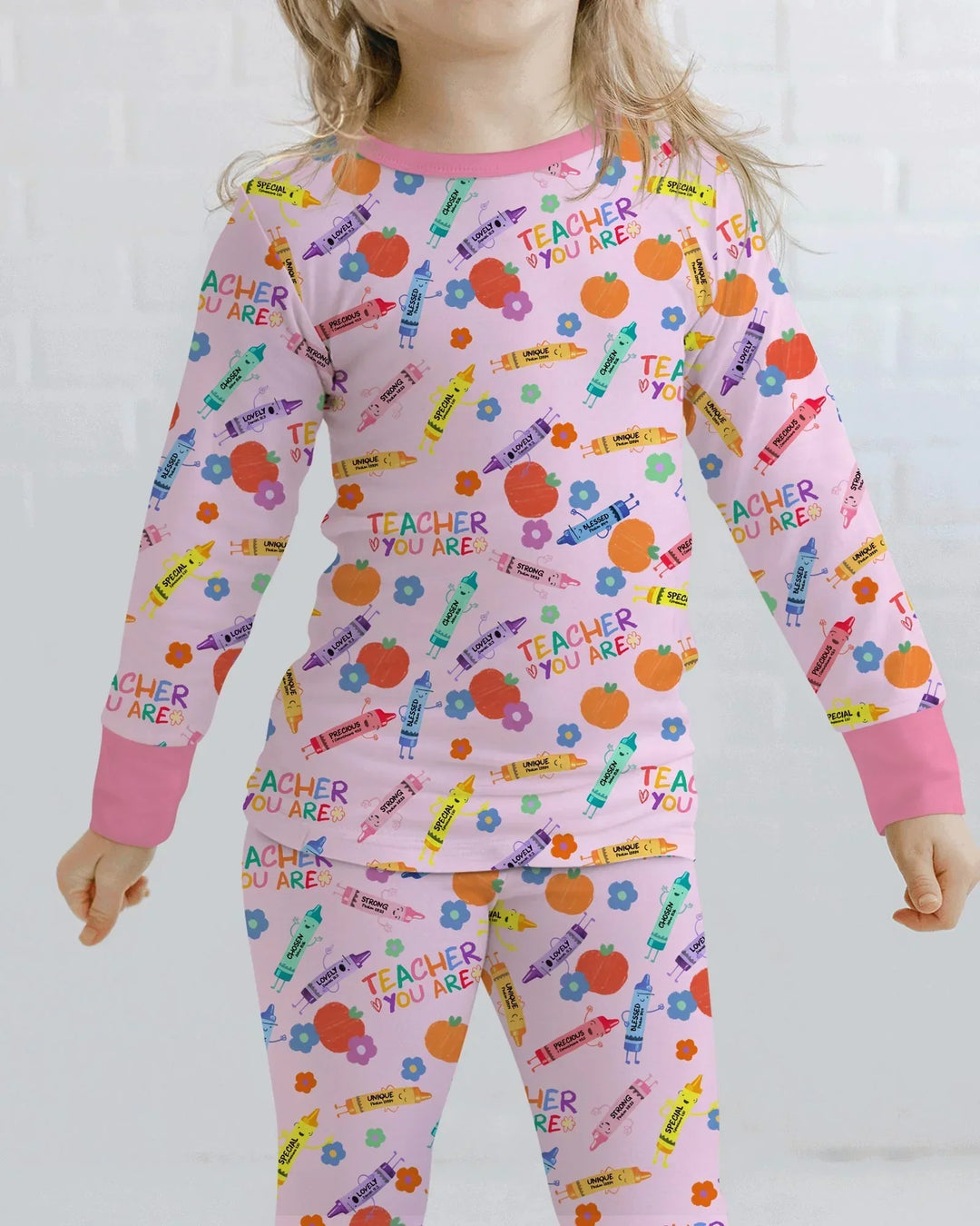 Teacher You Are Special Bamboo Two Piece Long Sleeve Pajama Set