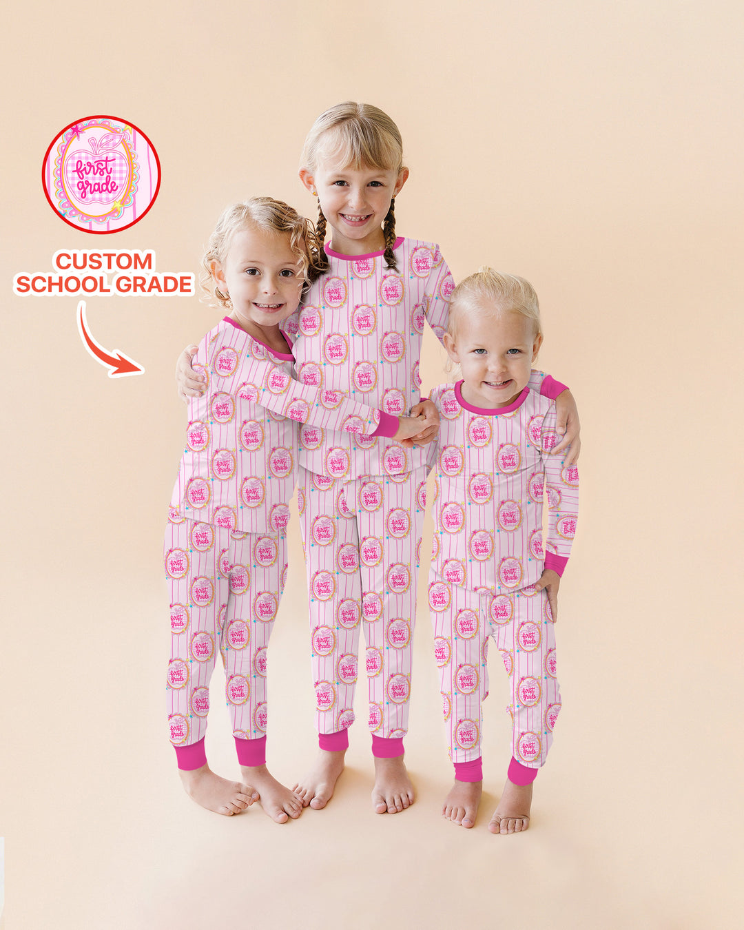 Conjunto de pijama de dos piezas de bambú con mangas largas, plantilla PERSONALIZADA