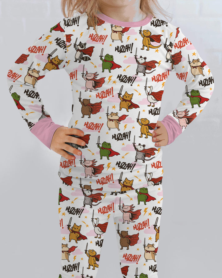 Huzzah! Huzzah! Bamboo Two Piece Long Sleeve Pajama Set