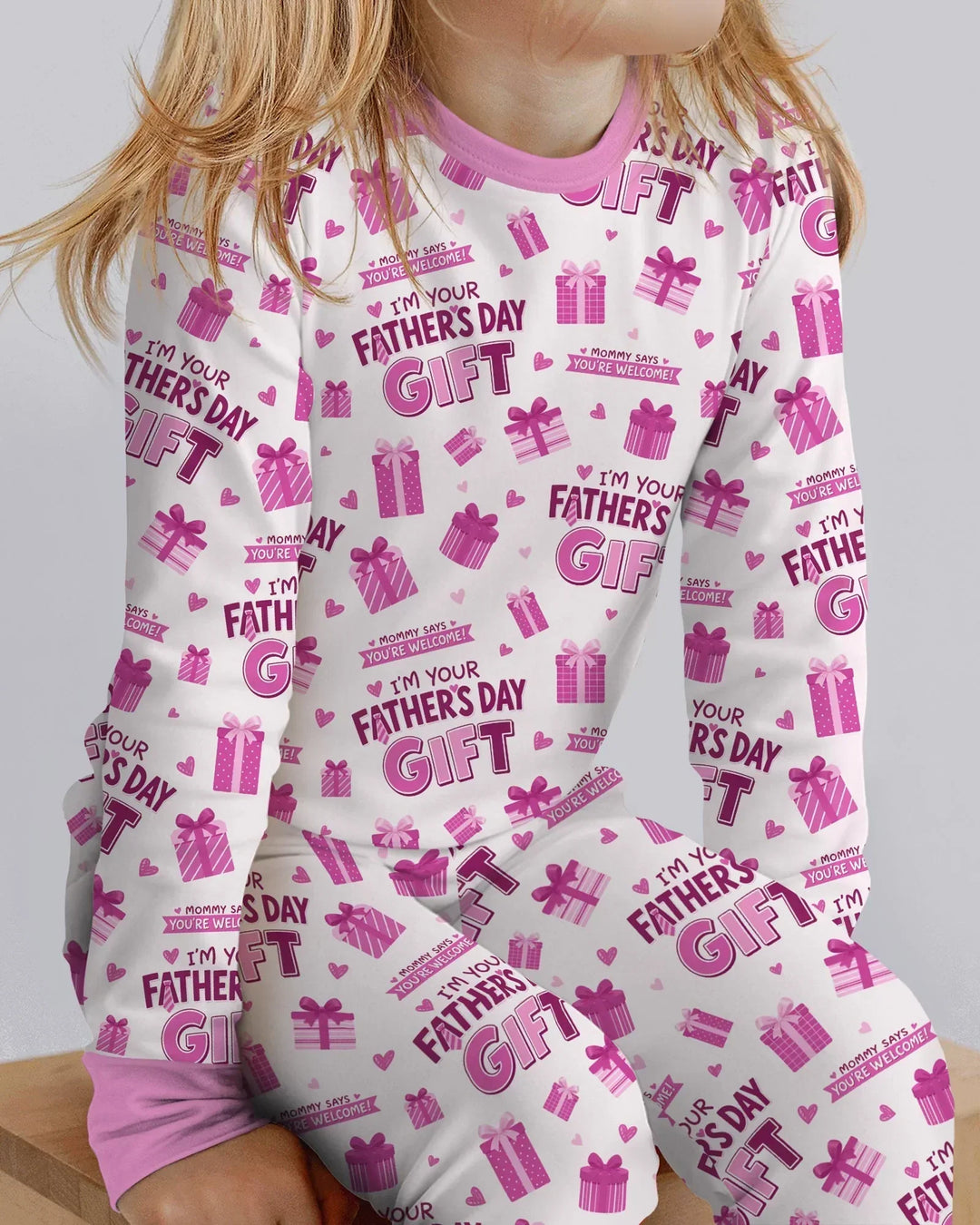 I'm Your Father's Day Gift Bamboo Two Piece Long Sleeve Pajama Set