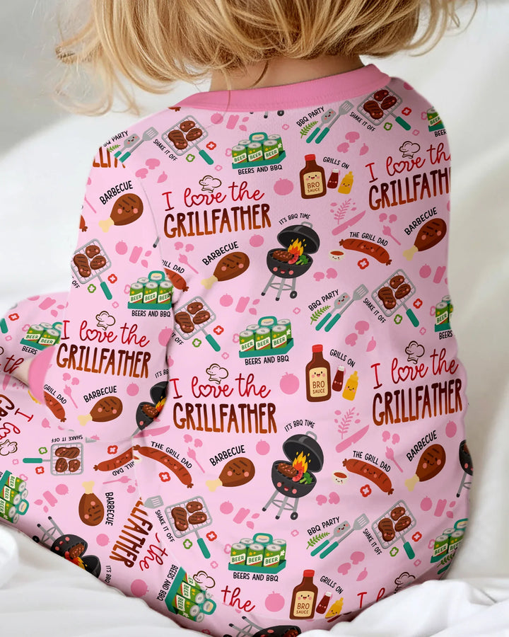 The Grill Father Family Matching Bamboo Two Piece Long Sleeve Pajama Set