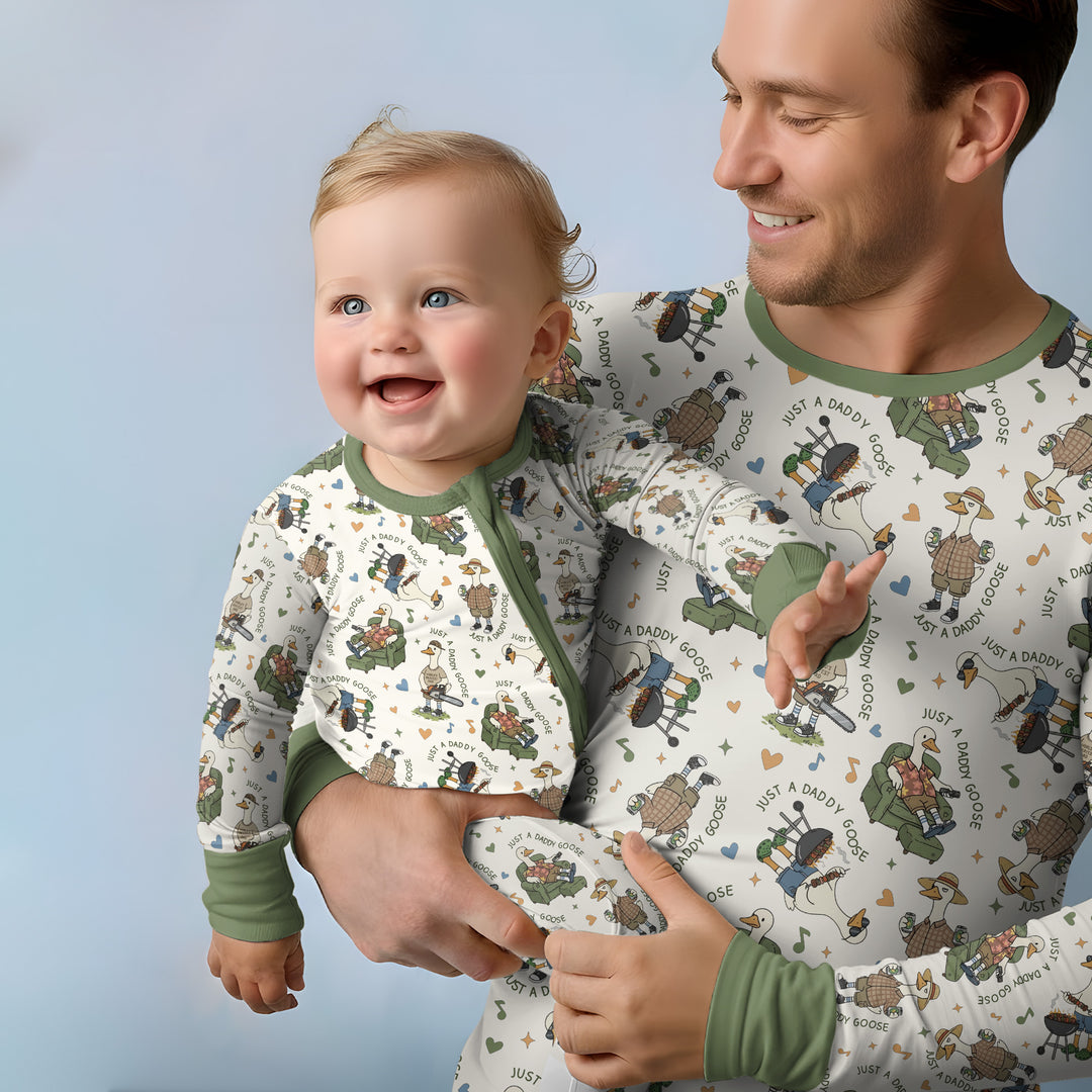 Just A Daddy Goose Family Matching Bamboo Men's Pajama Set