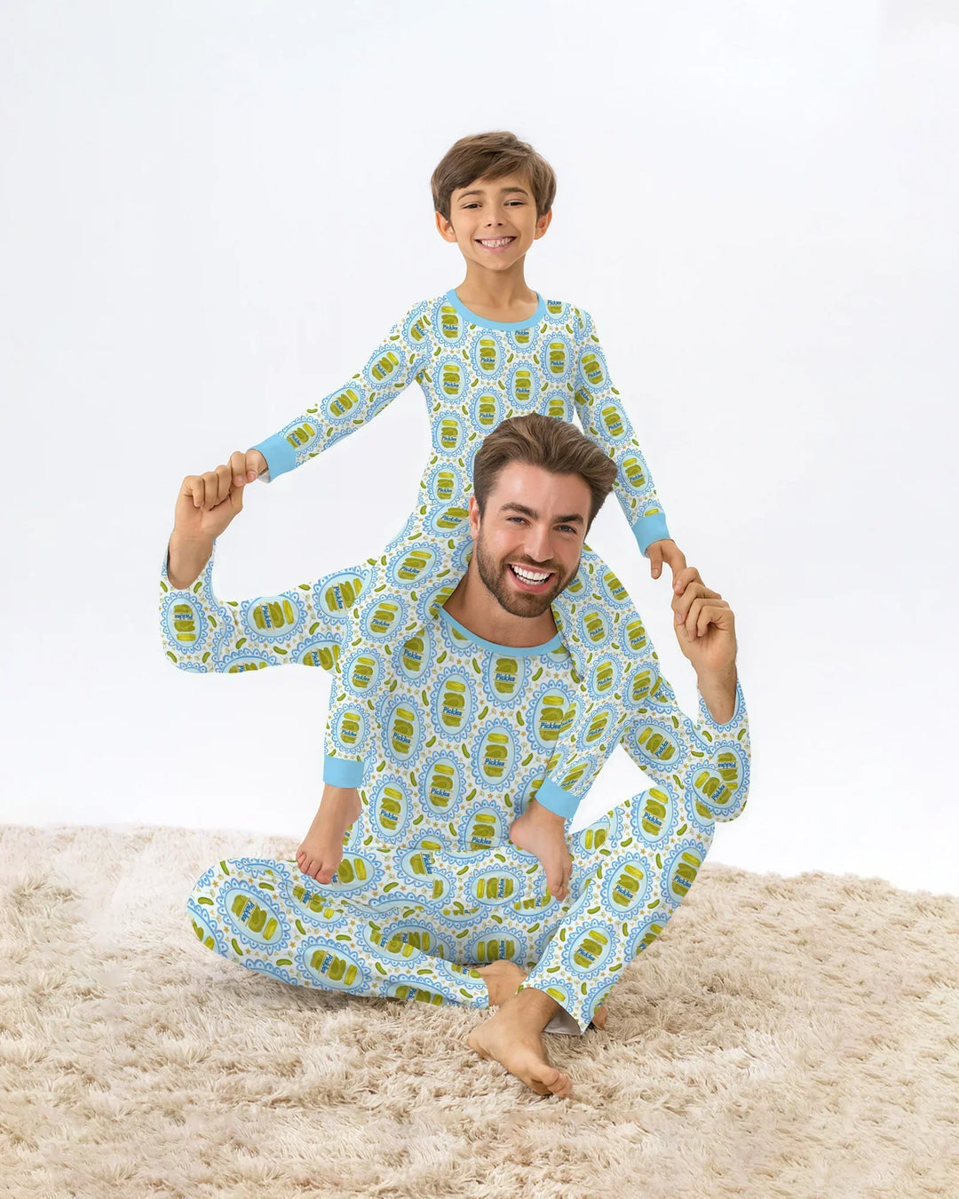 Pickle Coquette Bamboo Two Piece Long Sleeve Pajama Set