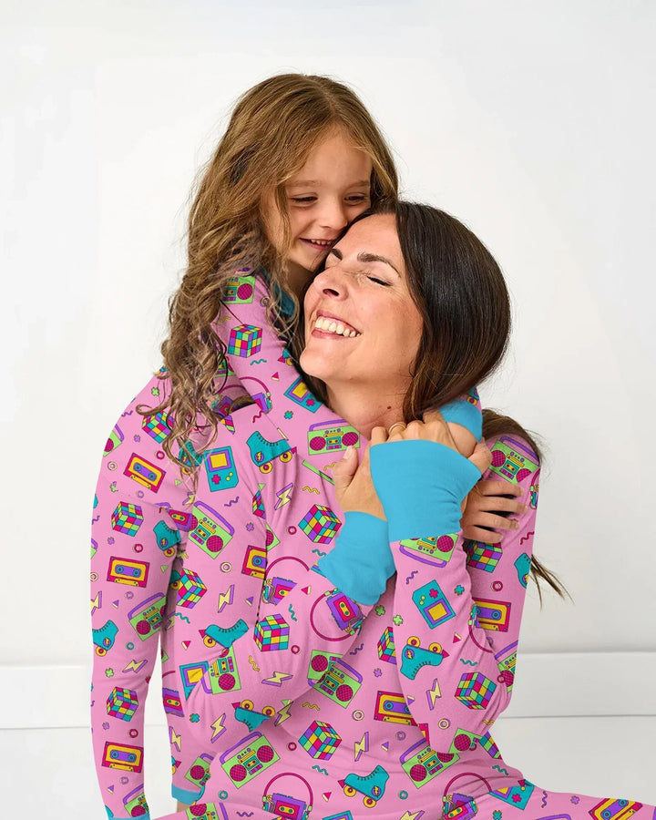 80s Retro Neon Bamboo Women Pajama Set