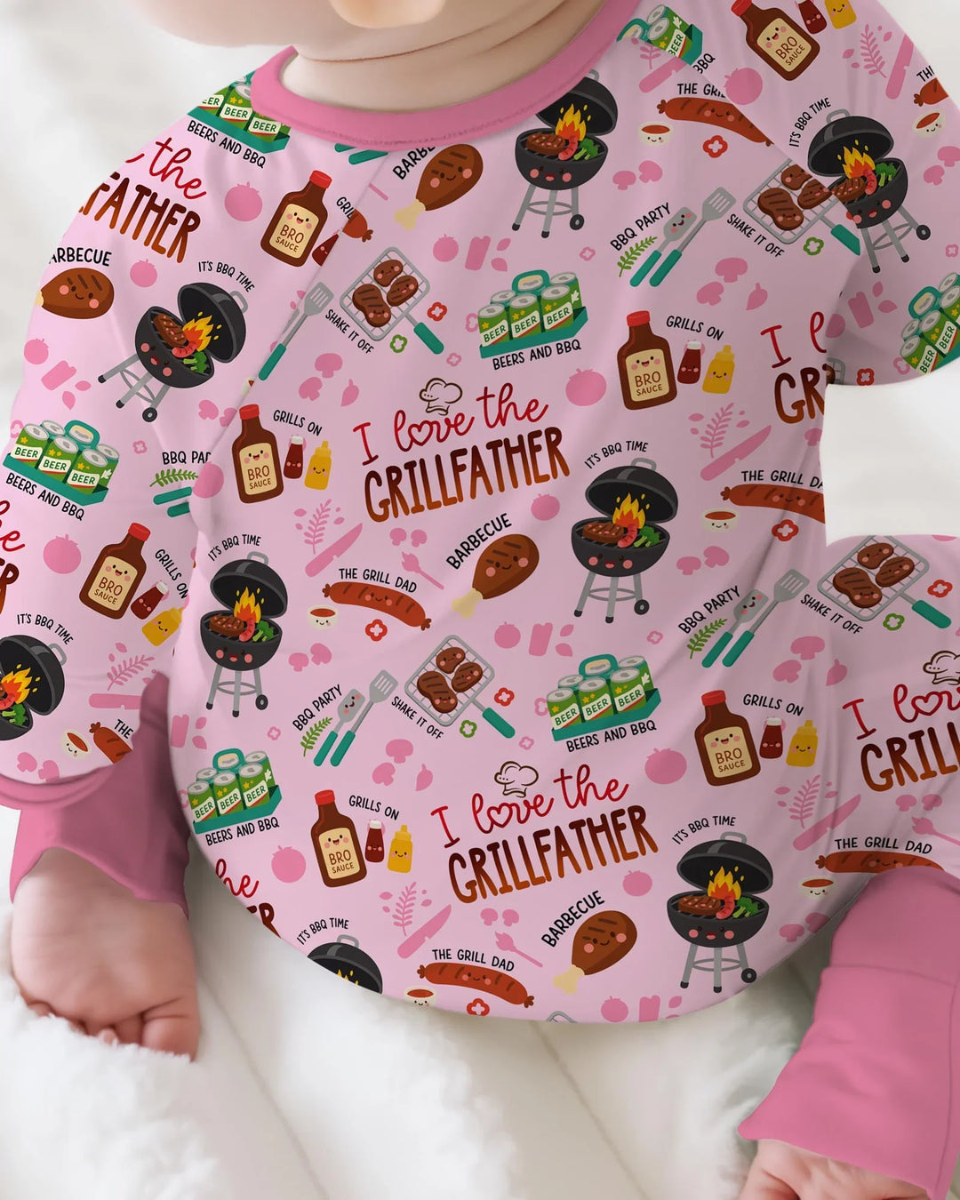 Gerippte Babykleidung mit individuellem Foto - Weich &amp; Skizzenhaft