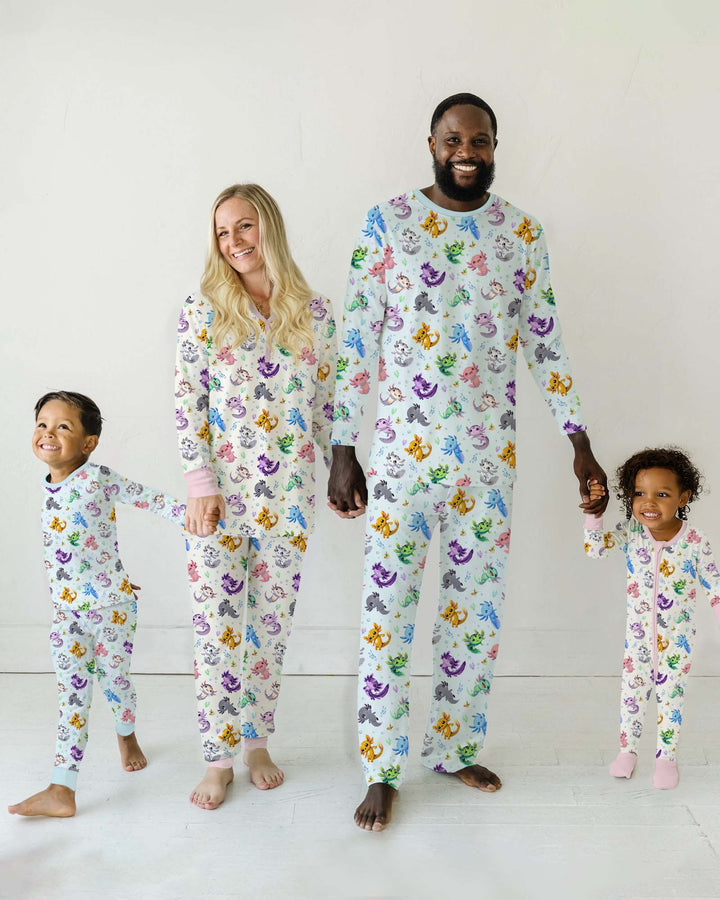 I Love You Axolotl Bamboo Men's Pajama Set
