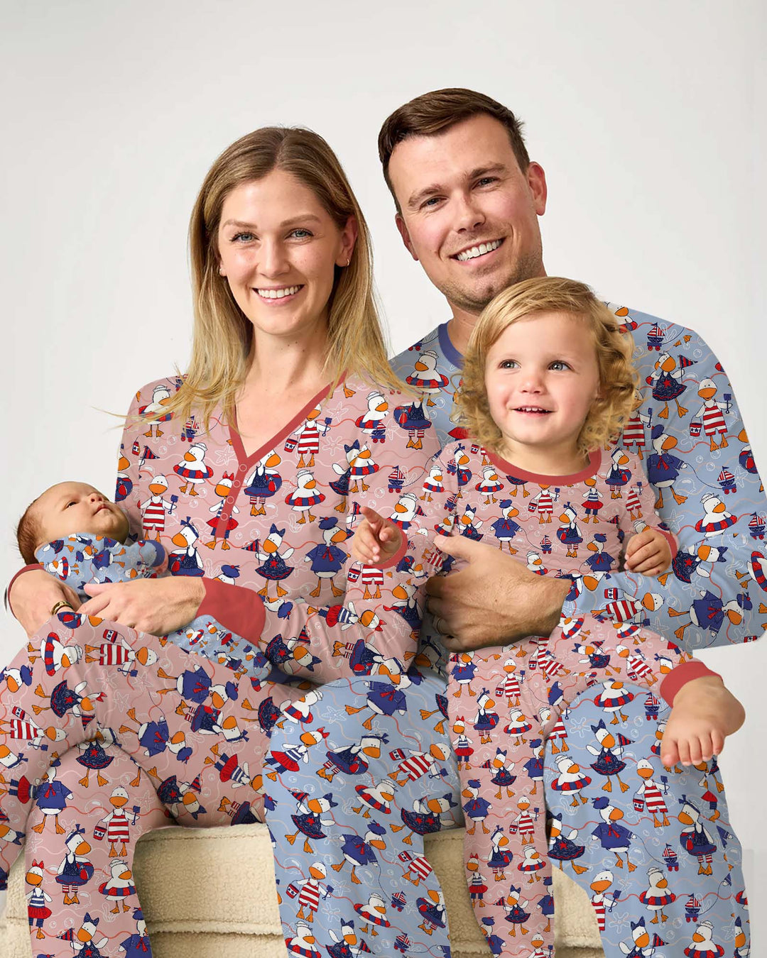 Freedom Floaties Family Matching Bamboo Women Short Sleeve Short Pajama Set