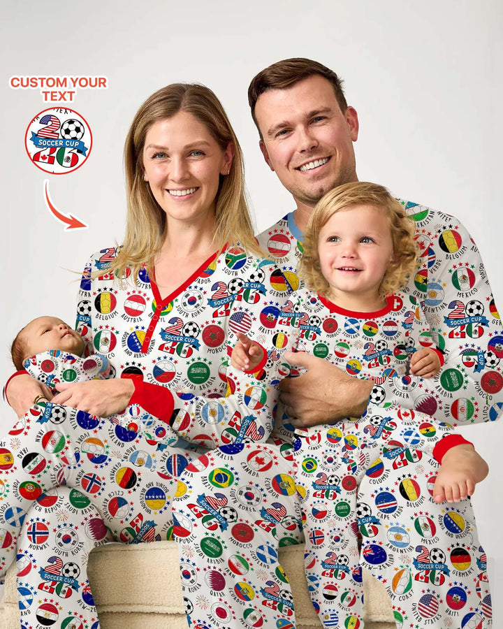 The World Plays Here 2026 Soccer Tour Bamboo Women Pajama Set