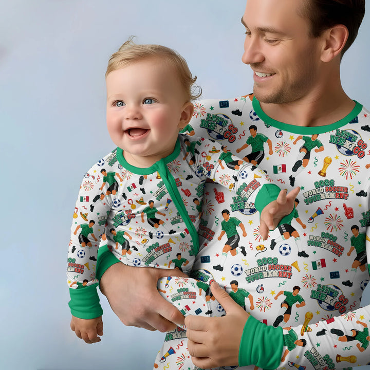 Conjunto de pijama de dos piezas de manga corta de bambú