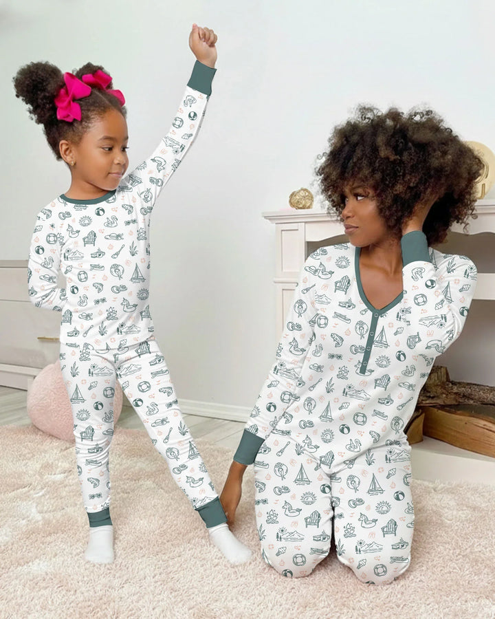 Lake Vibe Bamboo Women Pajama Set