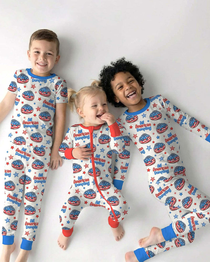 Zweiteiliges, kurzärmliges Pyjama-Set mit Marienkäfern