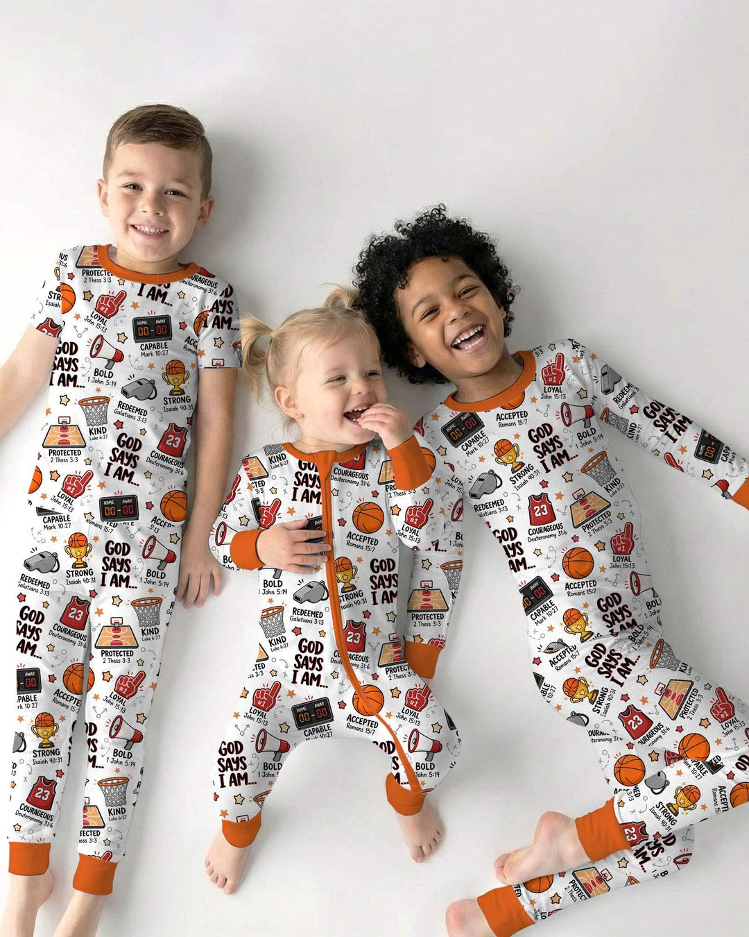 Basketball God Says I Am Bamboo Two Piece Long Sleeve Pajama Set
