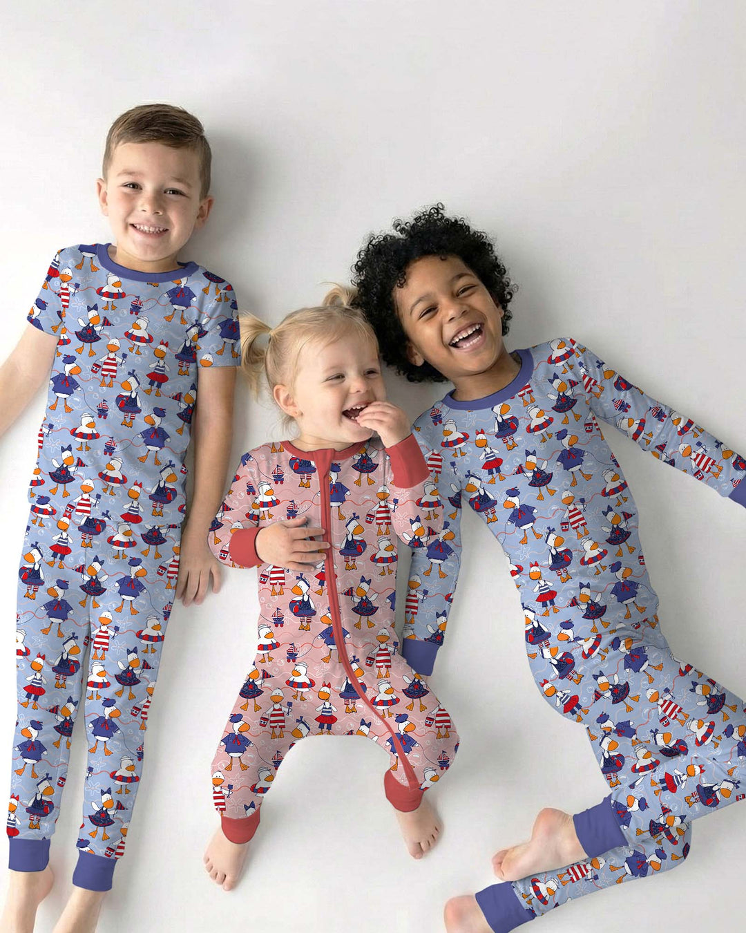 Freedom Floaties Family Matching Bamboo Two Piece Short Sleeve Pajama Set