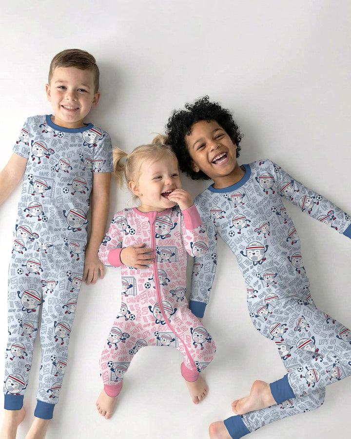 Zweiteiliges, kurzärmliges Pyjama-Set mit Marienkäfern