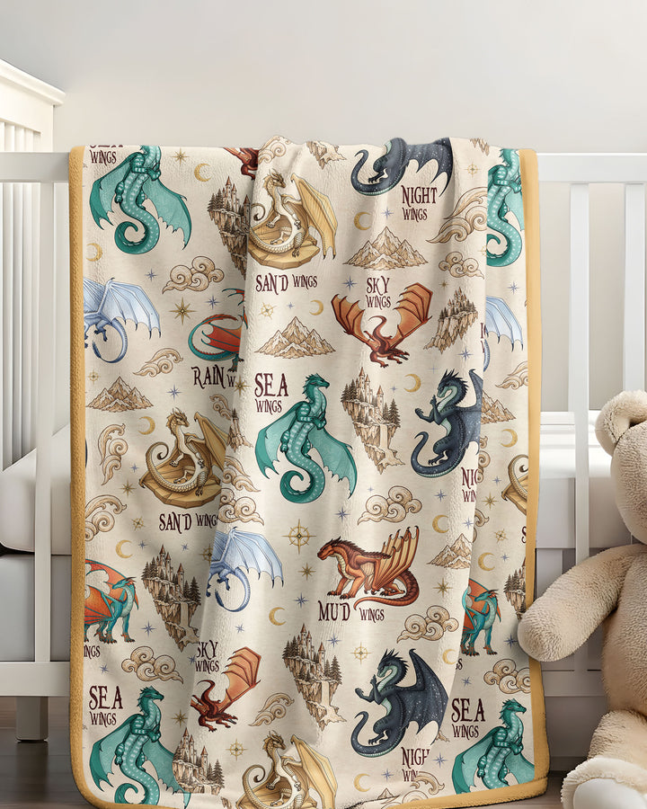 Elemental Dragons Bamboo Blanket