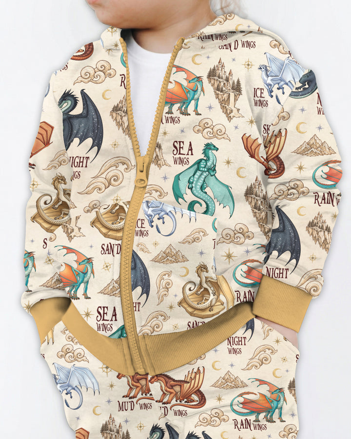 Elemental Dragons Bamboo Zip Hoodie