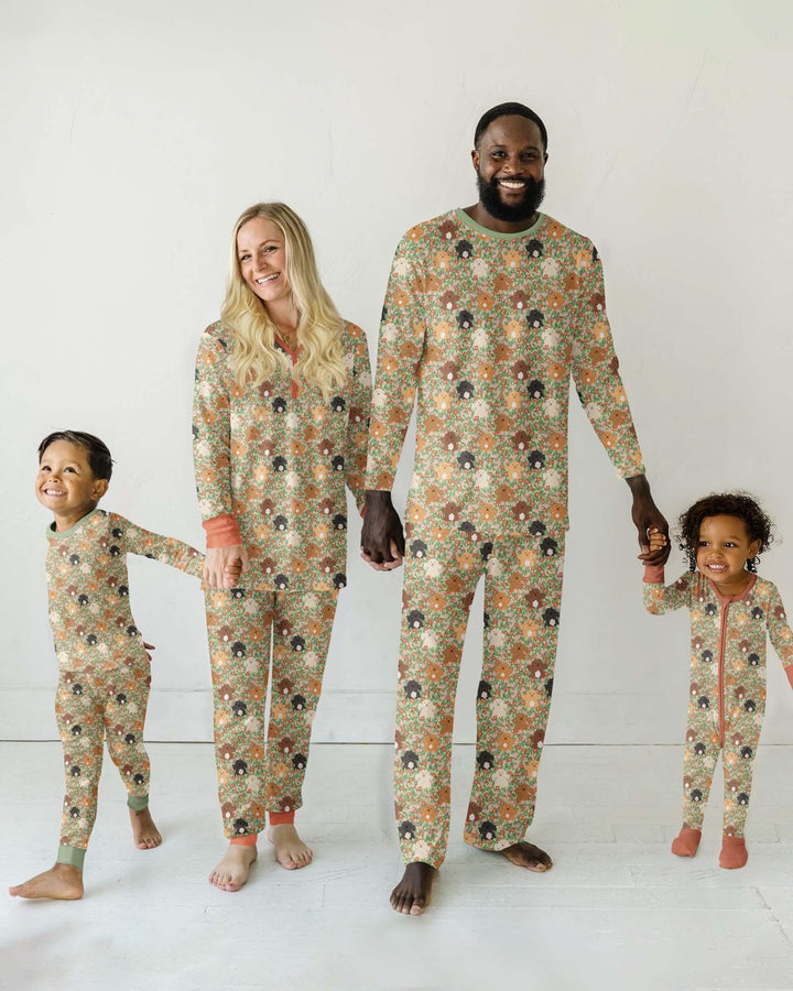 Puppy Garden Family Matching Bamboo Women Pajama Set