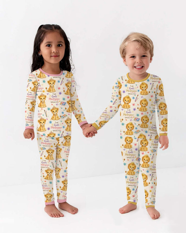 Template Zweiteiliges Pyjama-Set mit kurzen Ärmeln und Shorts