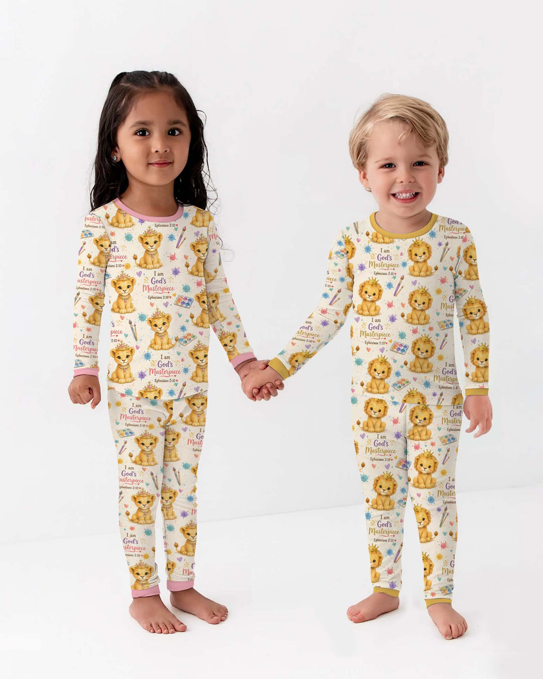 I Am God's Masterpiece Two Piece Short Sleeve Pajama Set