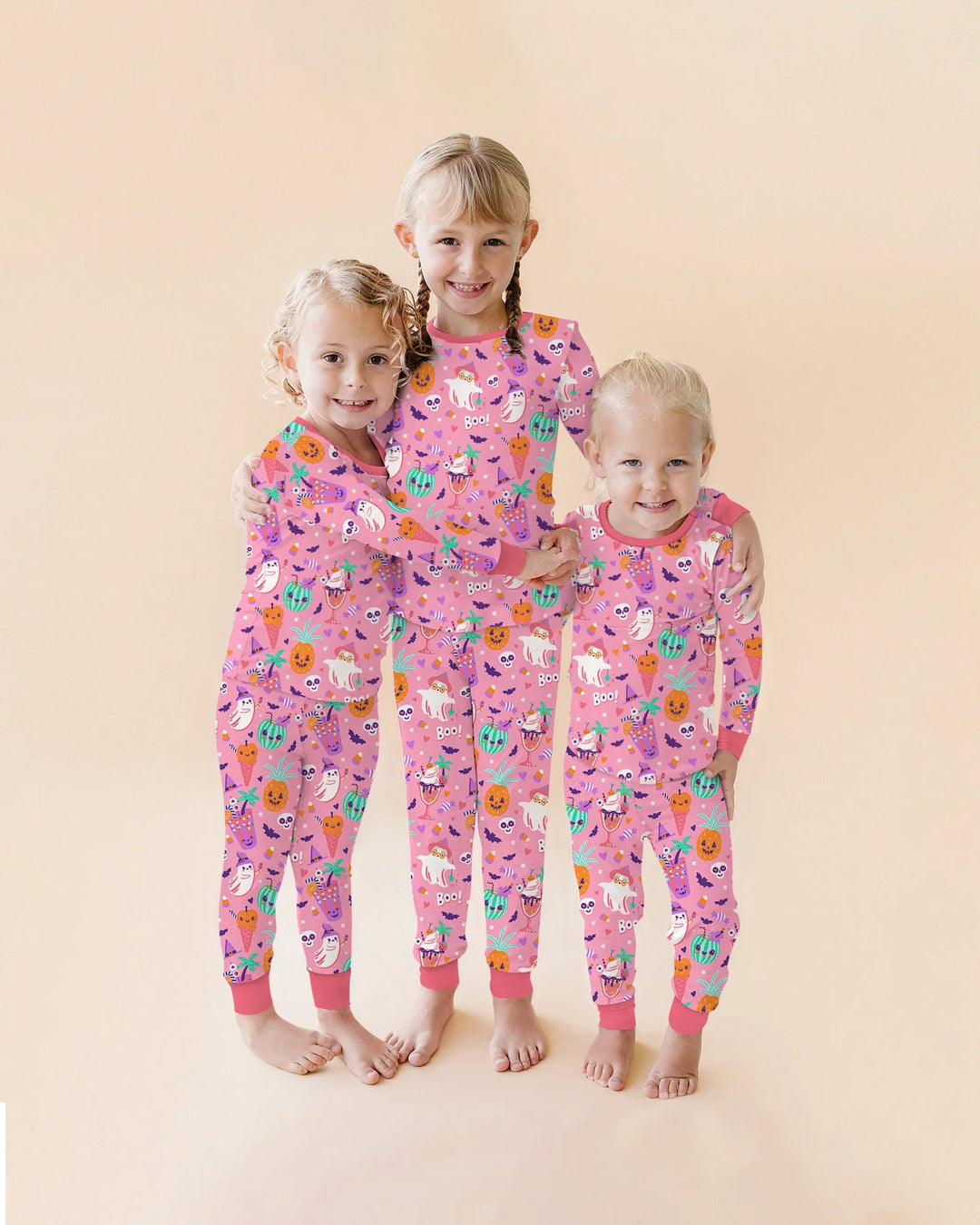 Summerween Doodles Bamboo Two Piece Short Sleeve Pajama Set
