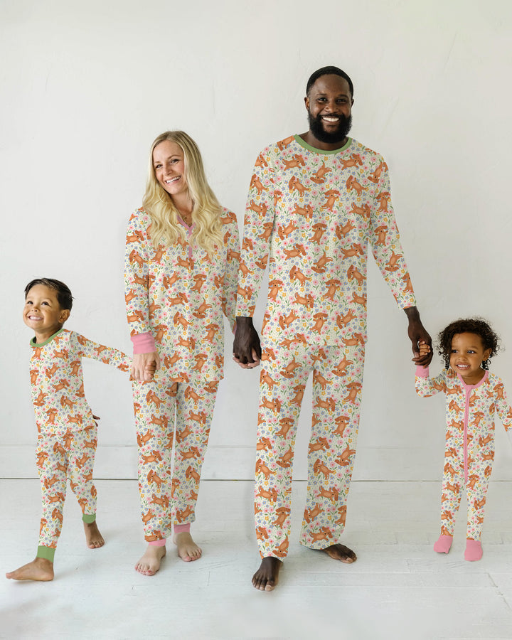 Plantilla de conjunto de pijama de mujer de bambú