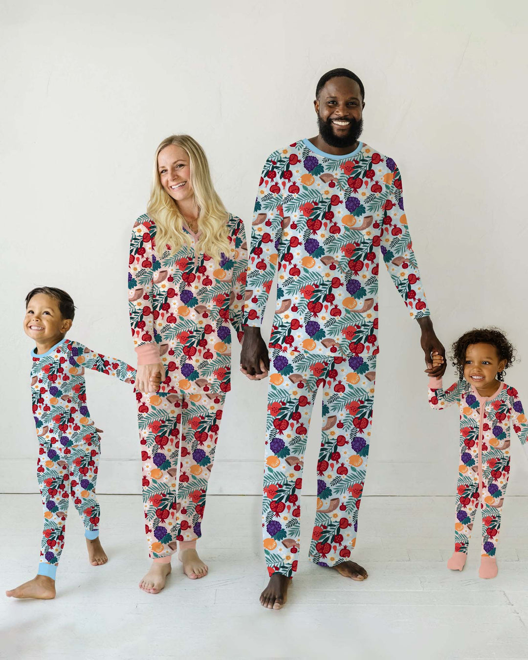 Pomegranate Blessings Night Family Matching Bamboo Women Pajama Set